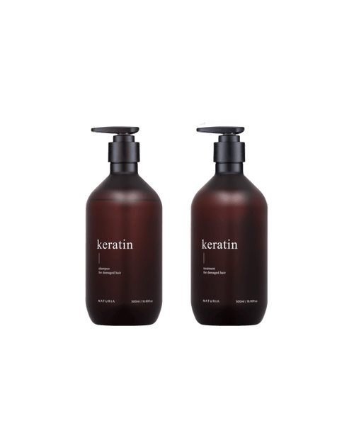NATURIA】ケラチン/シャンプー・トリートメント/セット/500ml ケラチンシャンプー＆トリートメントセット – NATURIA