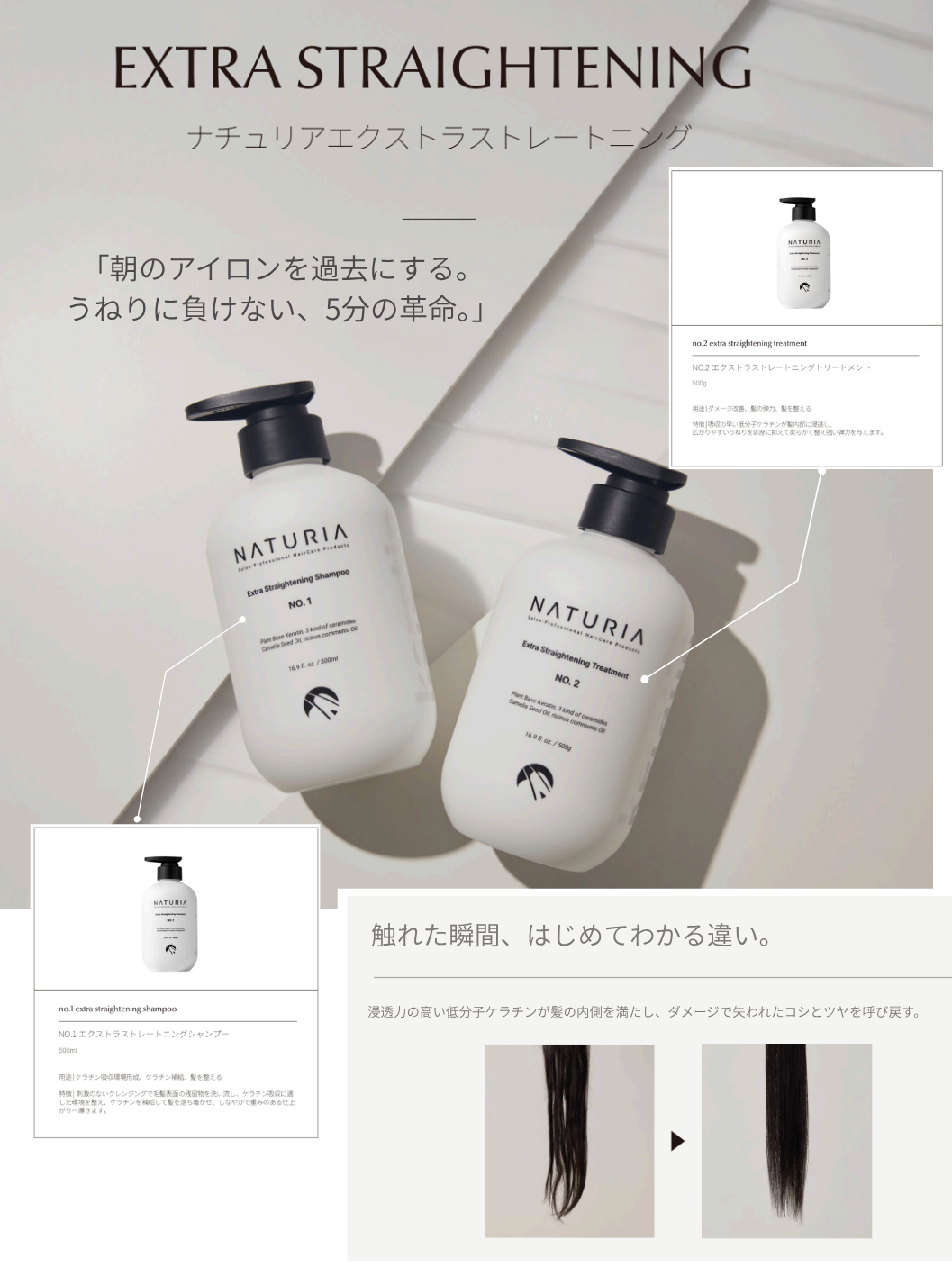 ストレートニング シャンプー＆トリートメントセット